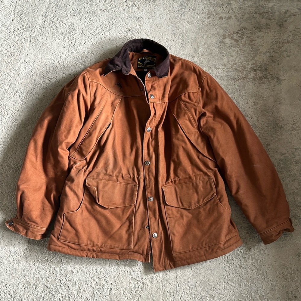 Wyoming Traders Men's Canvas Western Ranch Jacket Chocolate size Large